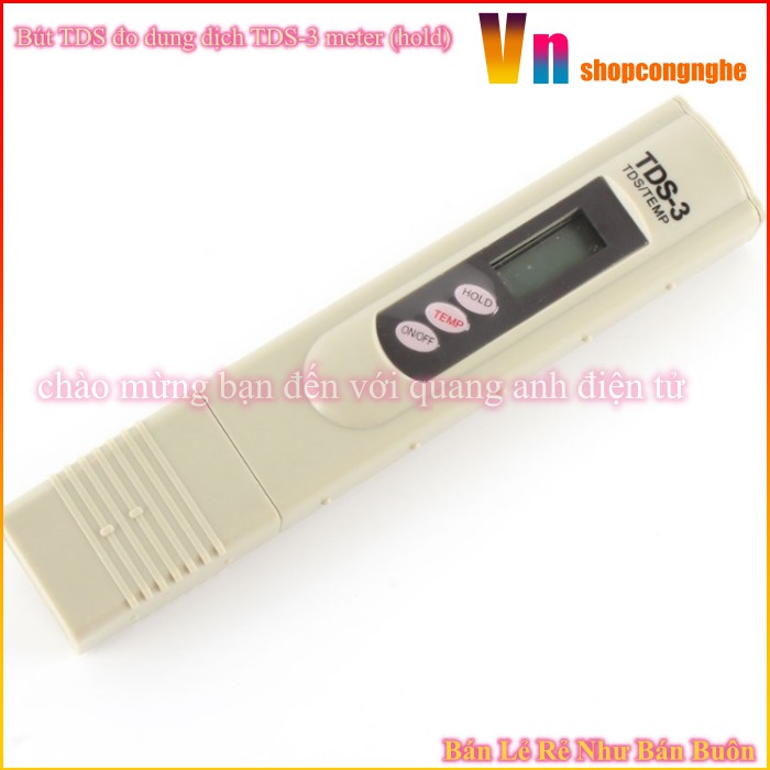 Bút TDS đo dung dịch trồng rau thủy canh TDS-3 meter (hold)