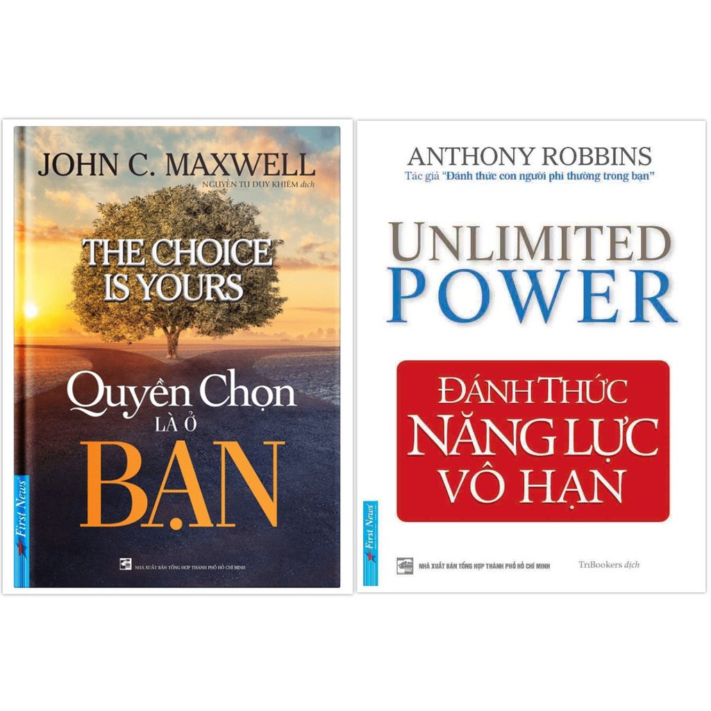 Sách - Combo Quyền chọn là ở bạn + Đánh thức năng lực vô hạn - FirstNews Tặng Kèm Bookmark