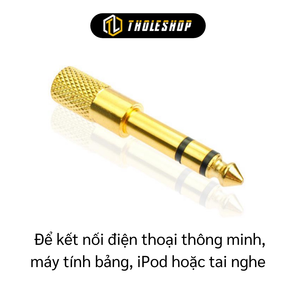 Jack Chuyển Đổi Âm Thanh - Đầu Jack Chuyển Đổi Từ Cổng 3.5mm sang 6.5mm Chống Nhiễu 5781