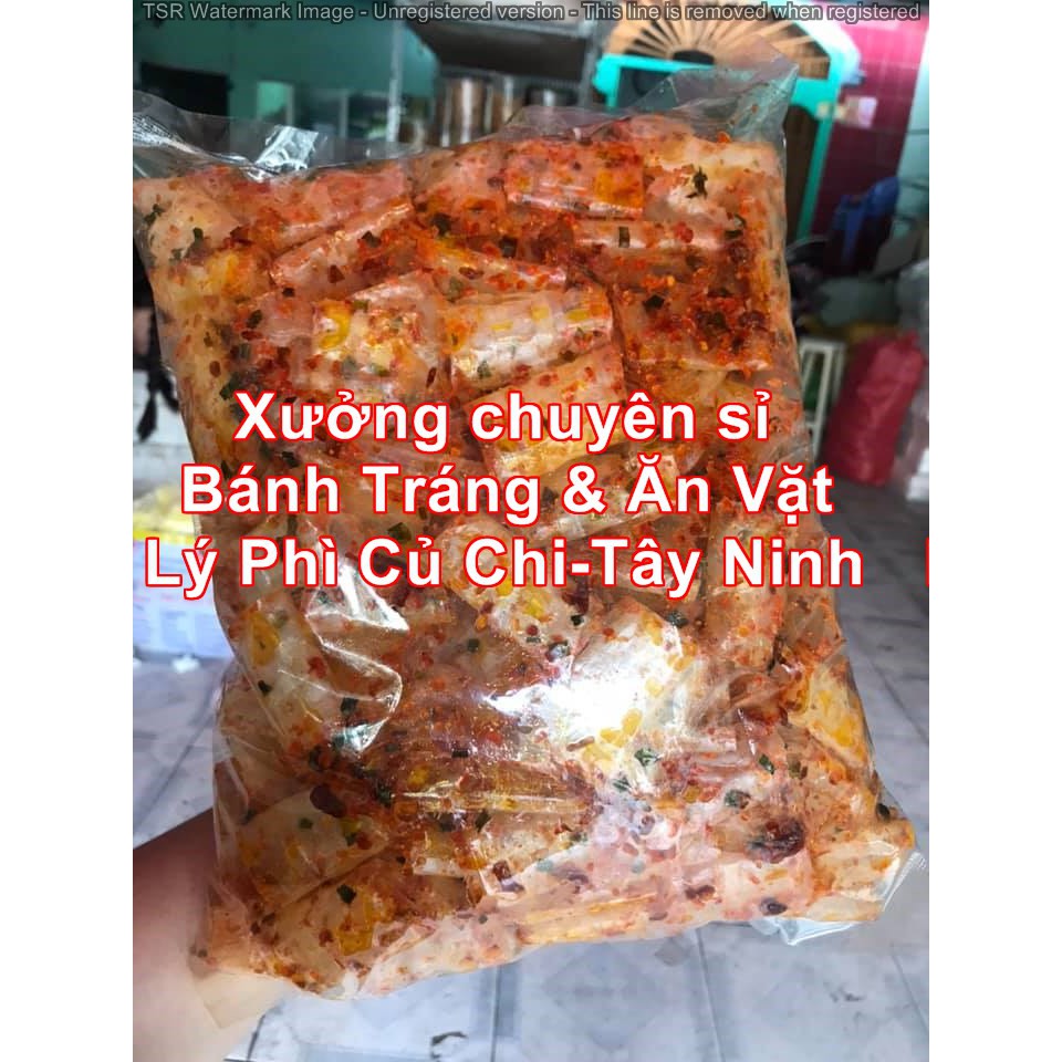 Bánh Tráng Ống trộn Satê