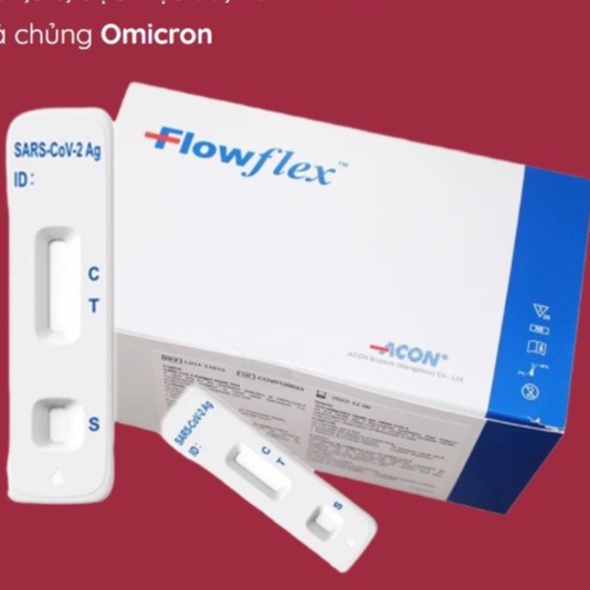 Kit test covid,Test Nhanh Tại Nhà Flowflex Antigen Rapid Test Kháng Nguyên - Que Test Mũi