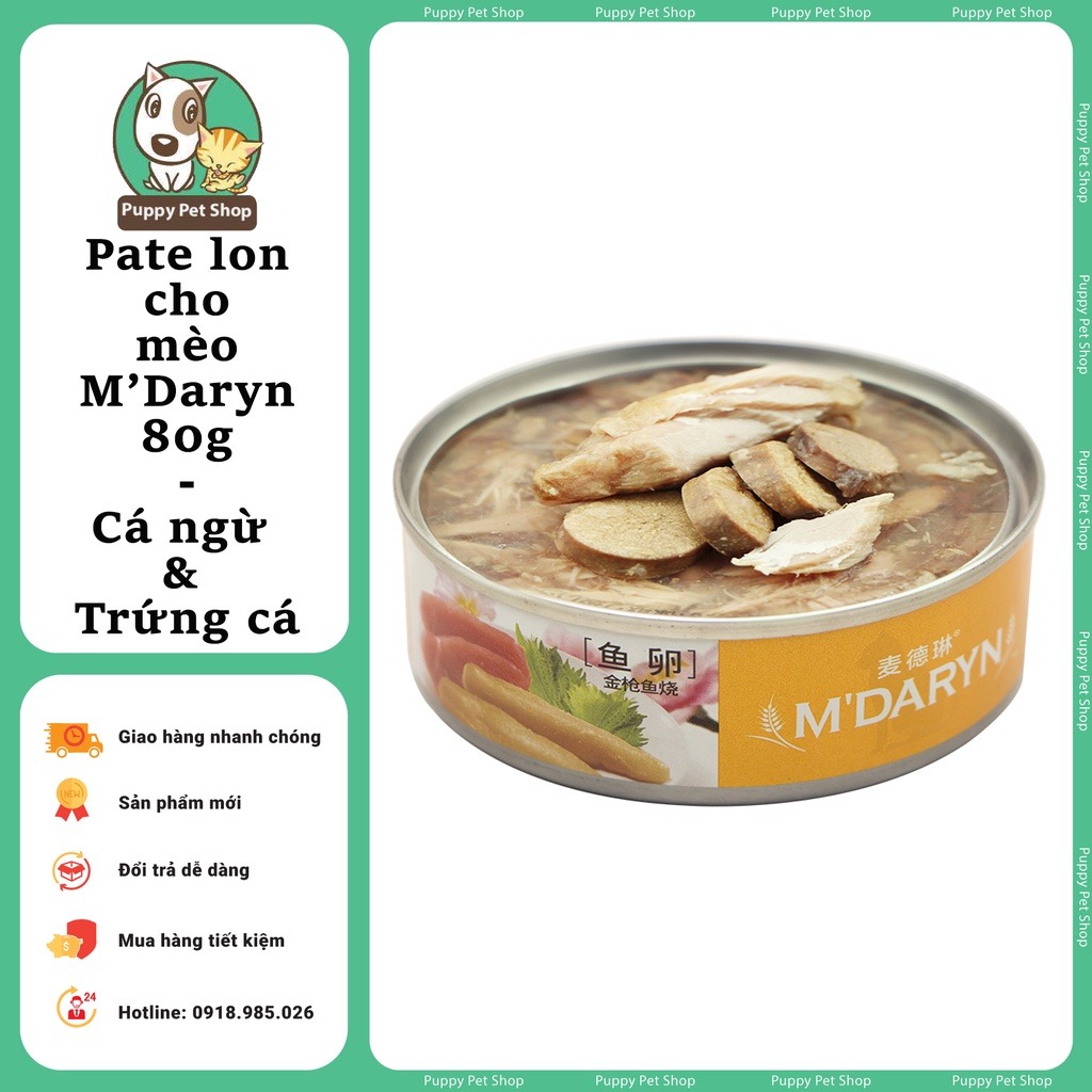 Pate lon cho mèo M'DARYN 80g