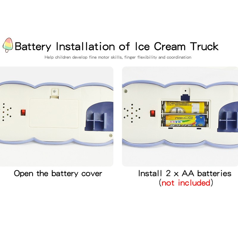 Bộ Đồ Chơi Xe Kem Có Nhạc Và Đèn Vui Nhộn Cho Bé