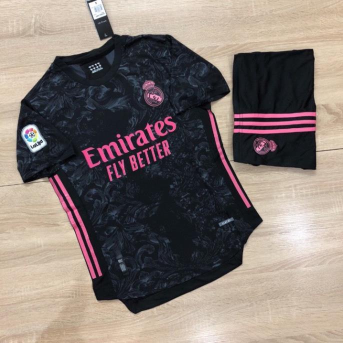 Bộ Quần Áo Bóng Đá Real Mandrid Đẹp 2019 Mới Nhất Thun Lạnh Thái Lan Cực Chất - Xanh Đen Sang Trọng