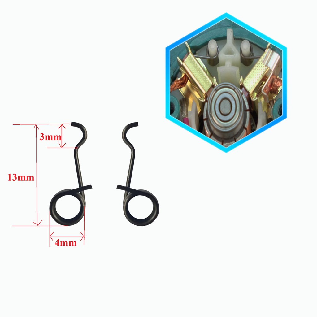 SV Lò xo ép chổi than, đẩy chổi than máy khoan pin Makita, National...