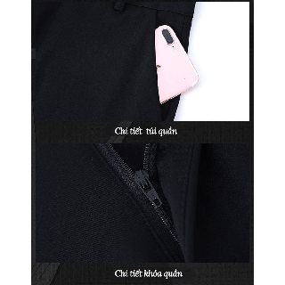 Quần Culottes dáng dài cạp khóa chìm