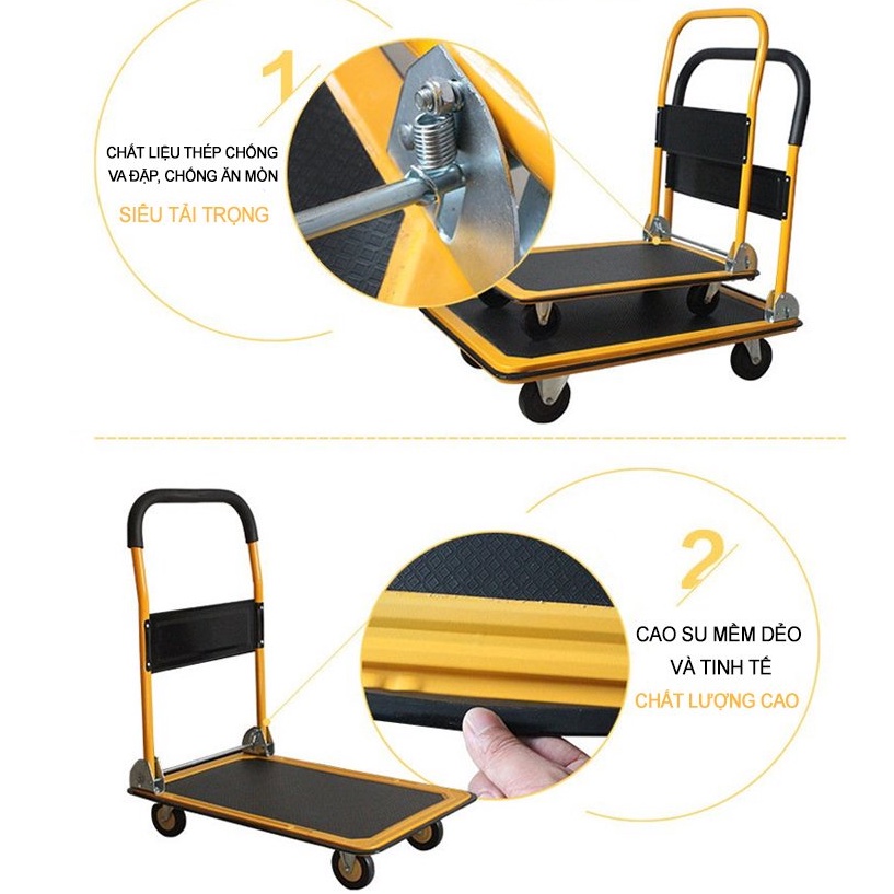 Xe Đẩy Hàng TOSHUDO Thép Tải Trọng 250KG Tiện Lợi