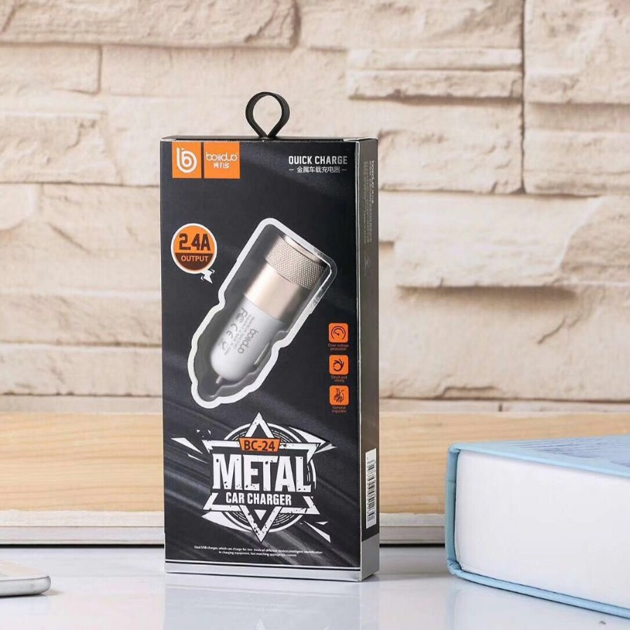 Tẩu Sạc Ô Tô Boliduo BC24 2 Cổng USB – Tẩu Sạc Cao Cấp