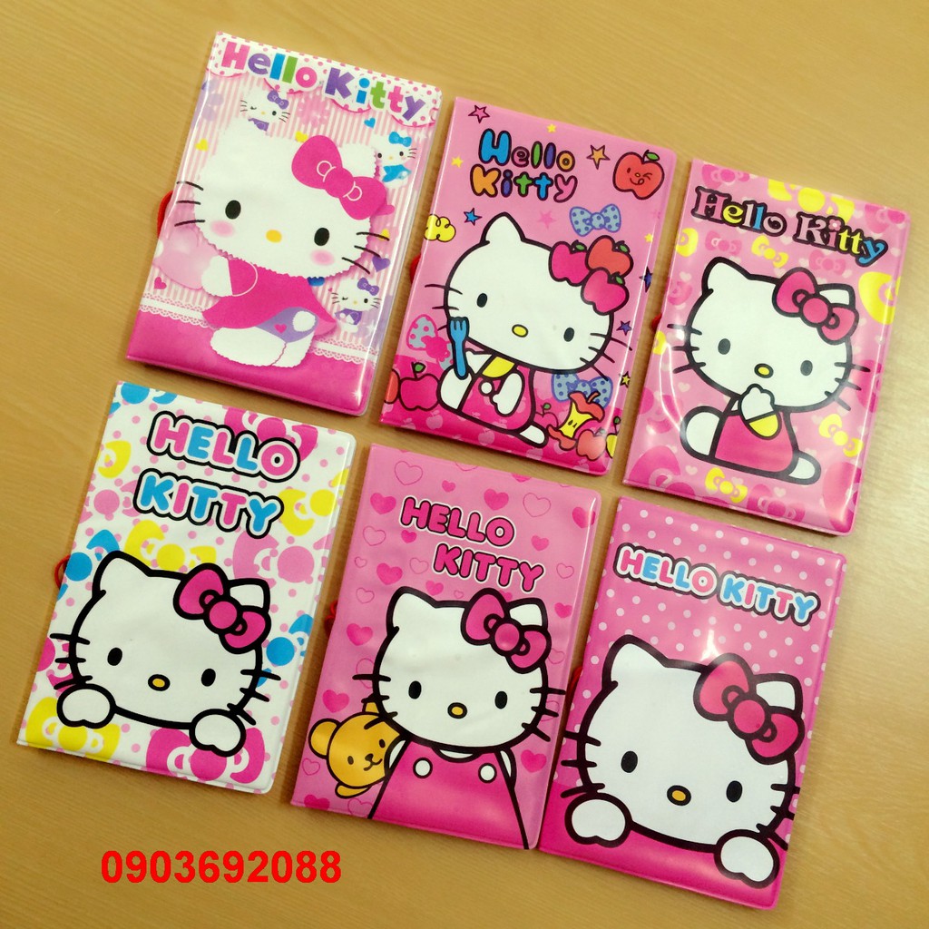 [HCM] Ví đựng bao hộ chiếu - passport da PU mẫu Hello Kitty