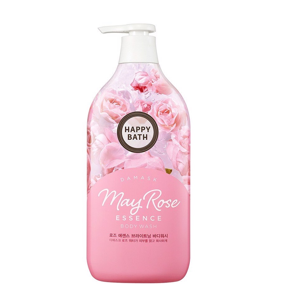 Sữa tắm Hàn Quốc Happy Bath tinh chất hoa hồng 900ml