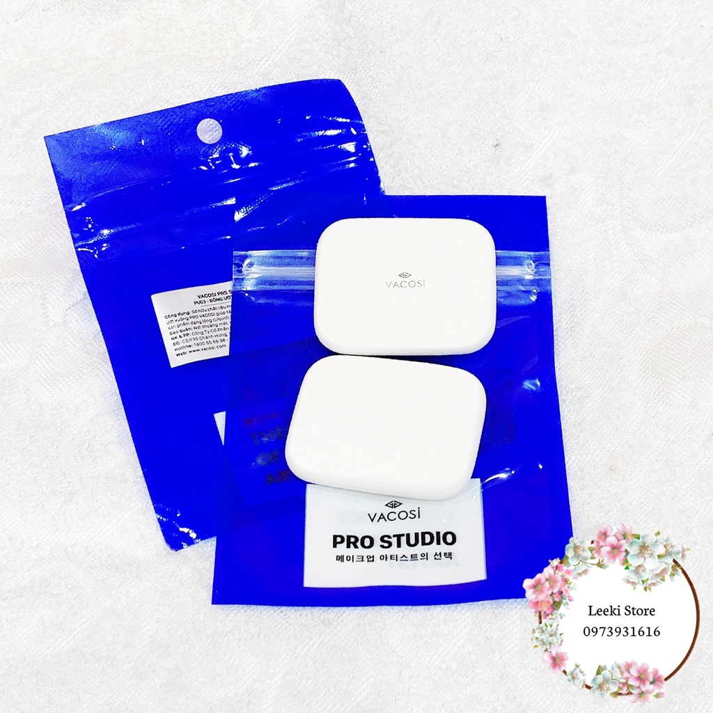 Bông Phấn Ướt Vuông Vacosi Prs Square Pro Sponge - PU03 1 cái