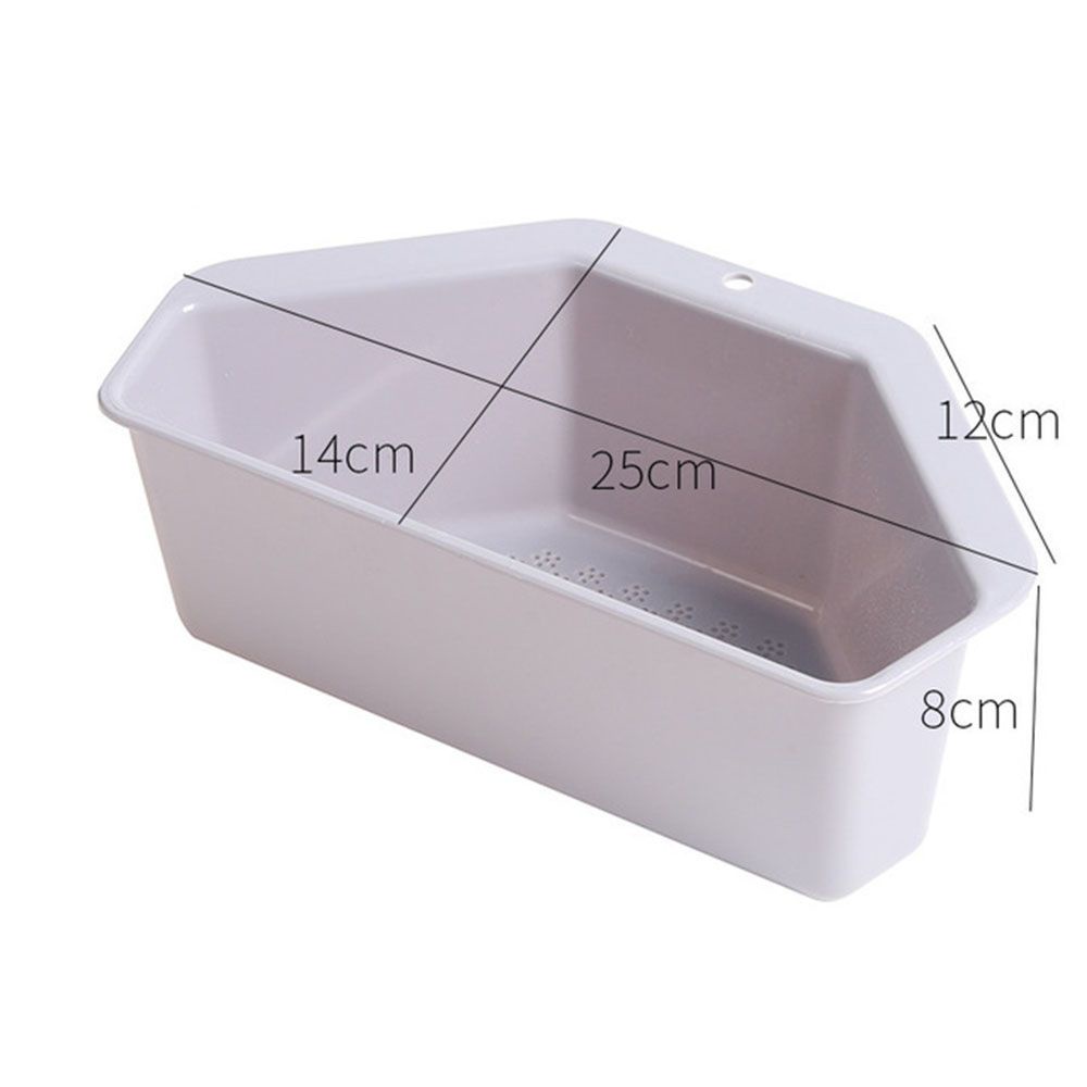 Khay đựng đồ có lỗ thoát nước hình tam giác gắn bồn rửa cho nhà bếp để rửa rau củ/ trái cây