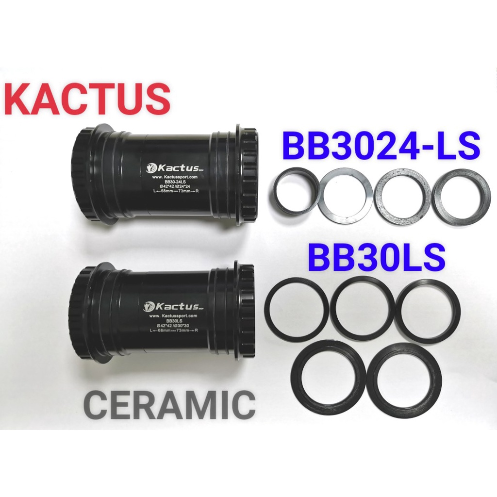 Trục Giữa Dòng Ép vòng ngoài 42mm, BB30,BB3024LS,BB30LS Ceramic hiệu KACTUS Cho Xe Đạp