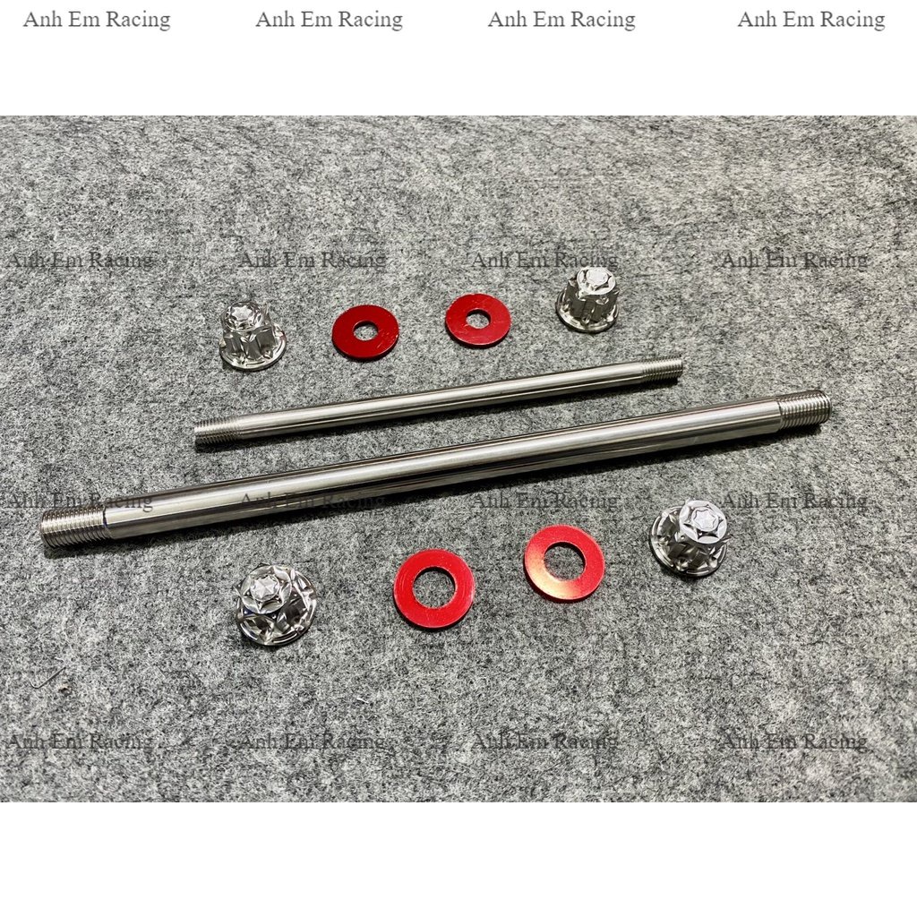 Cặp Cốt Bánh Kèm Tán Salaya Trước Sau Cho Ex150 Tặng Long Đền Đỏ