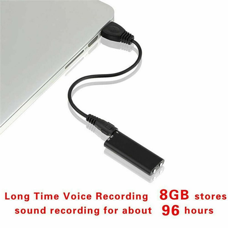 Máy Ghi Âm Mini 8gb Tích Hợp Máy Nghe Nhạc Mp3 192kbs Và Phụ Kiện