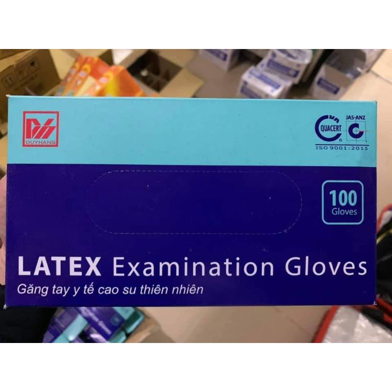 Găng tay y tế Duy Hàng_LATEX Hộp 50 đôi (100 cái)