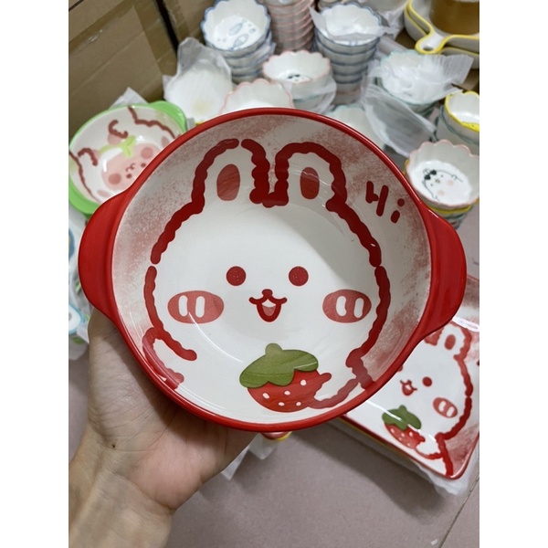 Bát ăn cho bé 2 tai cầm chống nóng