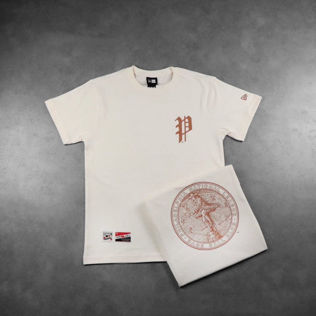 [CHÍNH HÃNG] ÁO THUN NEW ERA - NEFC XƯƠNG CÁ *ĐEN CHỮ TAN* - Code: 13086512