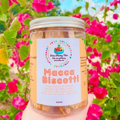 Bánh Biscotti Macca dinh dưỡng Lâm Đồng 150g | Ăn vặt dinh dưỡng, healthy, ít ngọt, Quà tặng dinh dưỡng, ngon, độc lạ