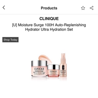 Set 3 clinique moisture
