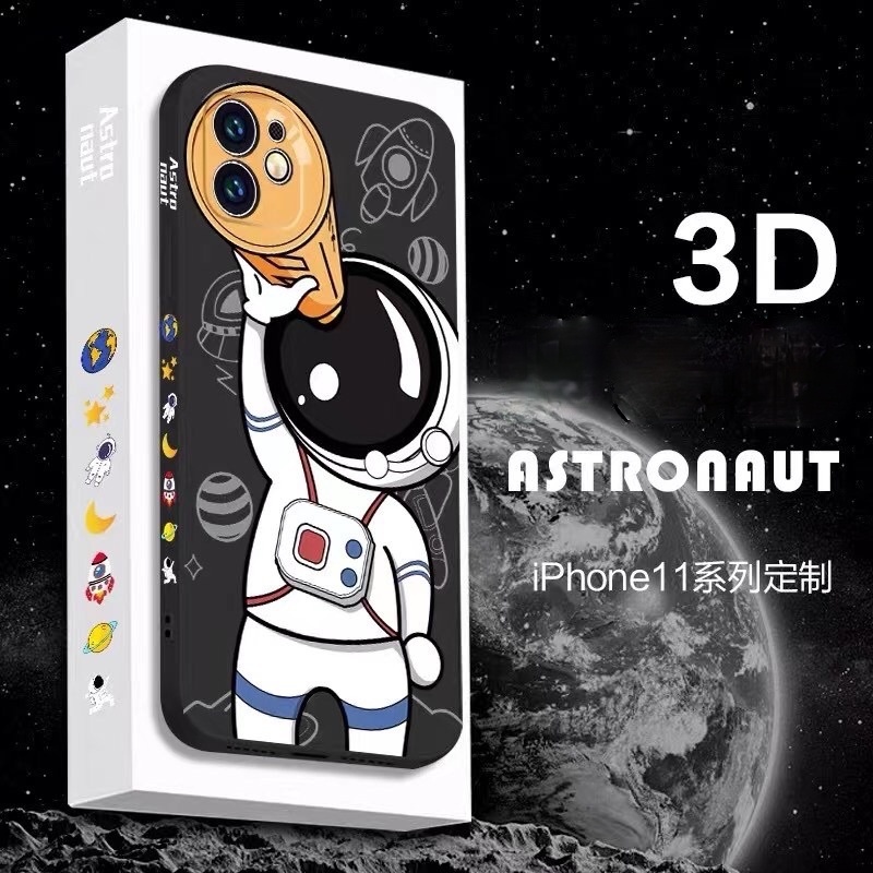 Ốp điện thoại in hình phi hành gia NASA thích hợp cho iPhone 7plus 12promax 11 11pro Max X Xs Max Xr 8 7 Se2020 12pro