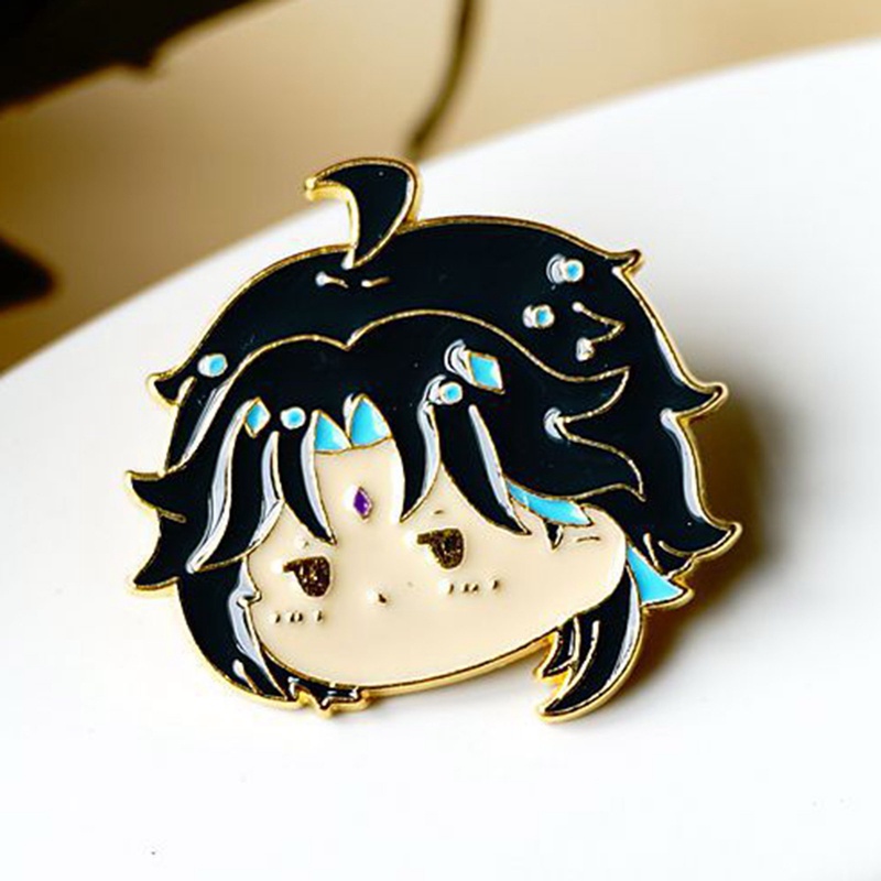 YGT Genshin Impact Anime Morax Kinsen Lapel Pin brooch Pin Friends Gift Jewelry Accessories Shirt Bag Badge Decoration