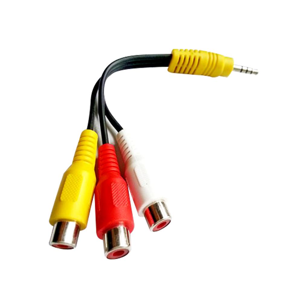 Cáp Chia Cổng 3 5mm Thành 3 RCA Cho TV / Máy Chiếu