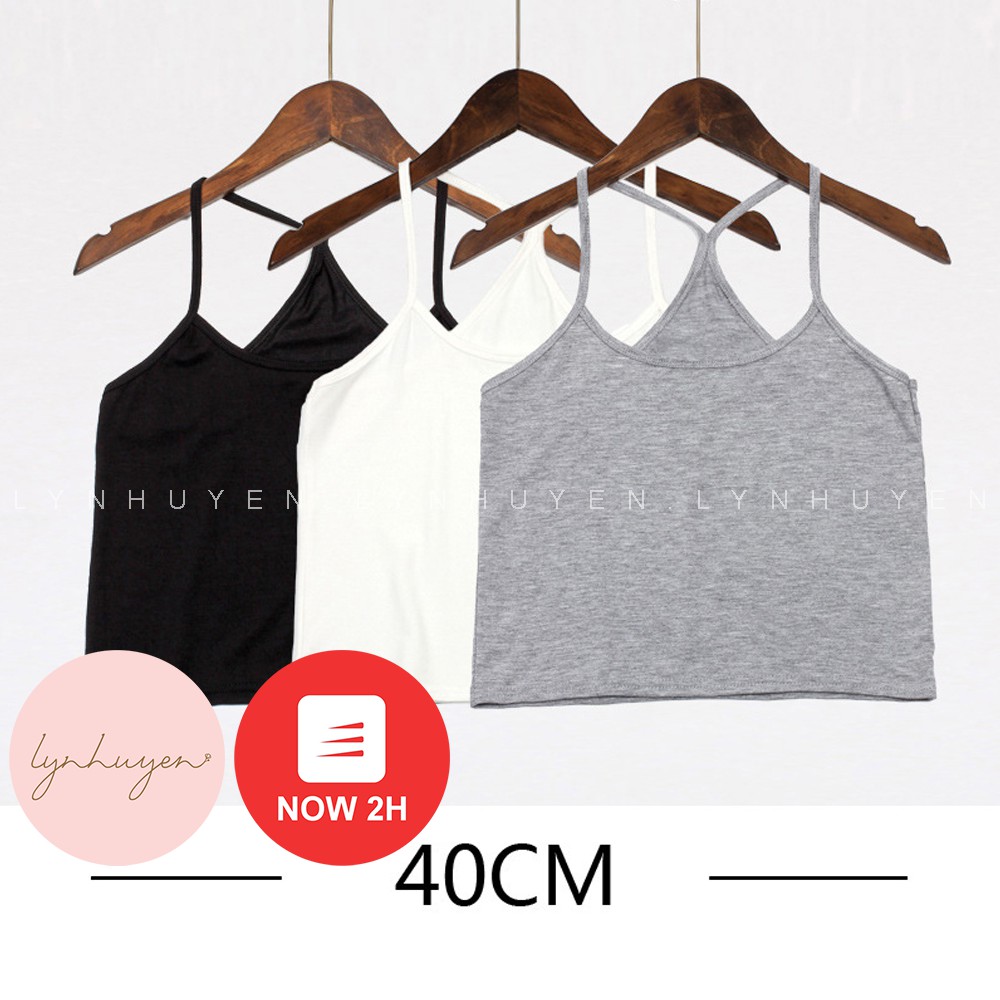 Áo 2 Dây Croptop Nữ Đẹp Chéo Lưng Lynhuyen - 3 Màu - A002 | BigBuy360 - bigbuy360.vn