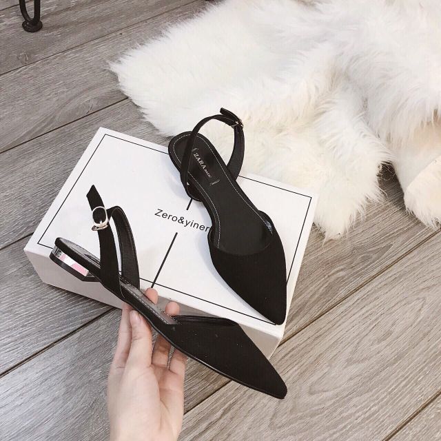 Zara bệt slingback đế 2p