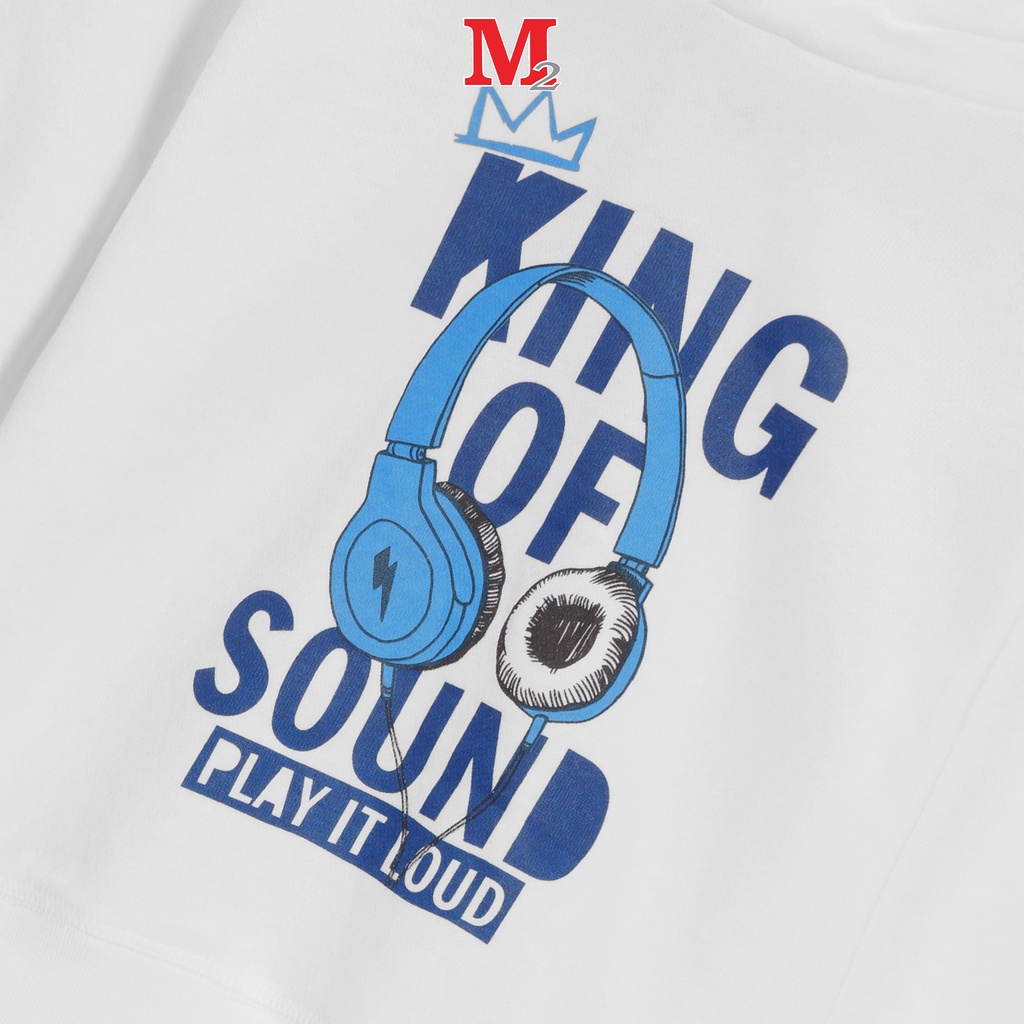 Áo nỉ thu đông bé trai có mũ in hình King of sound 3 - 12 tuổi DFM0208 Thời trang M2