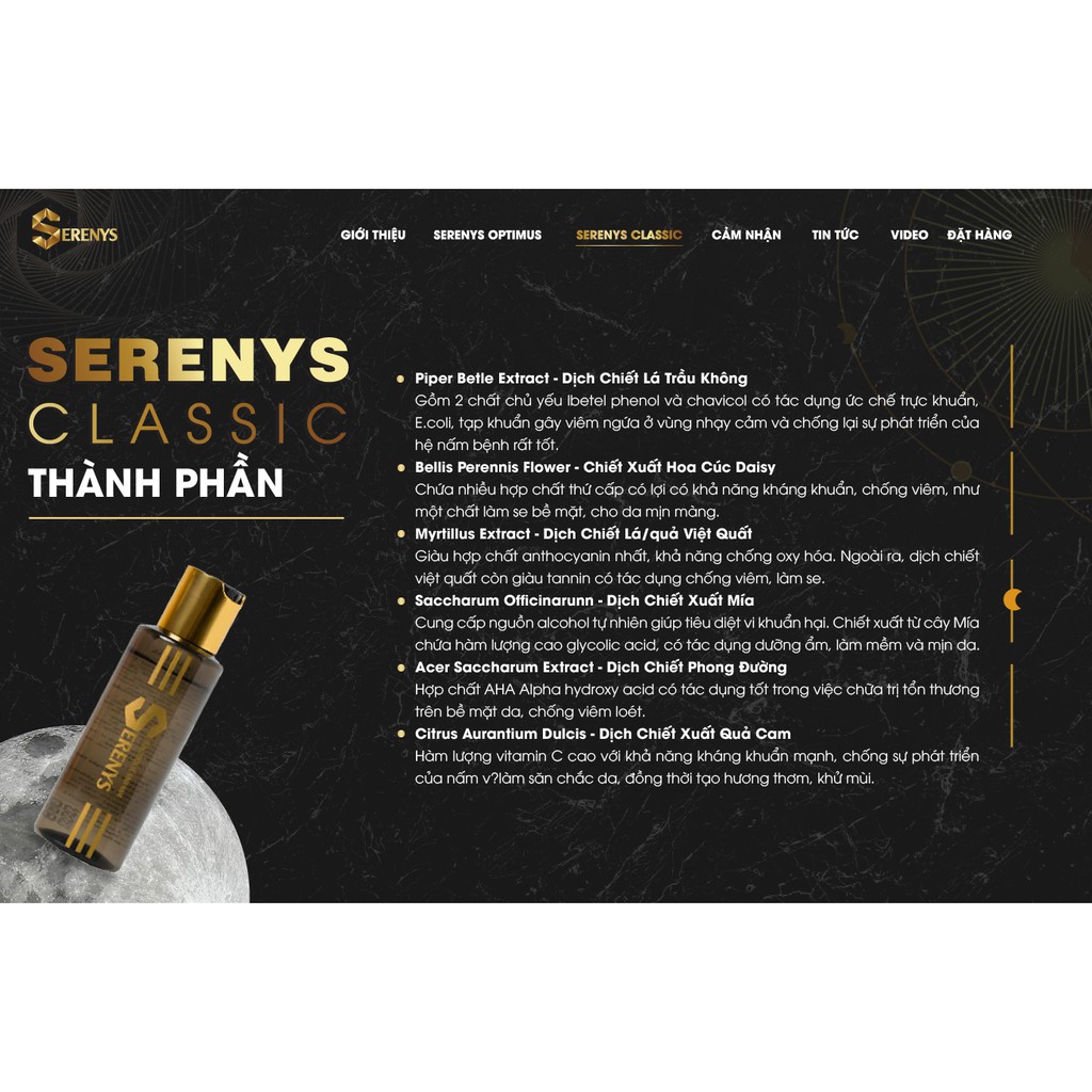 SERENYS dung dịch vệ sinh nam