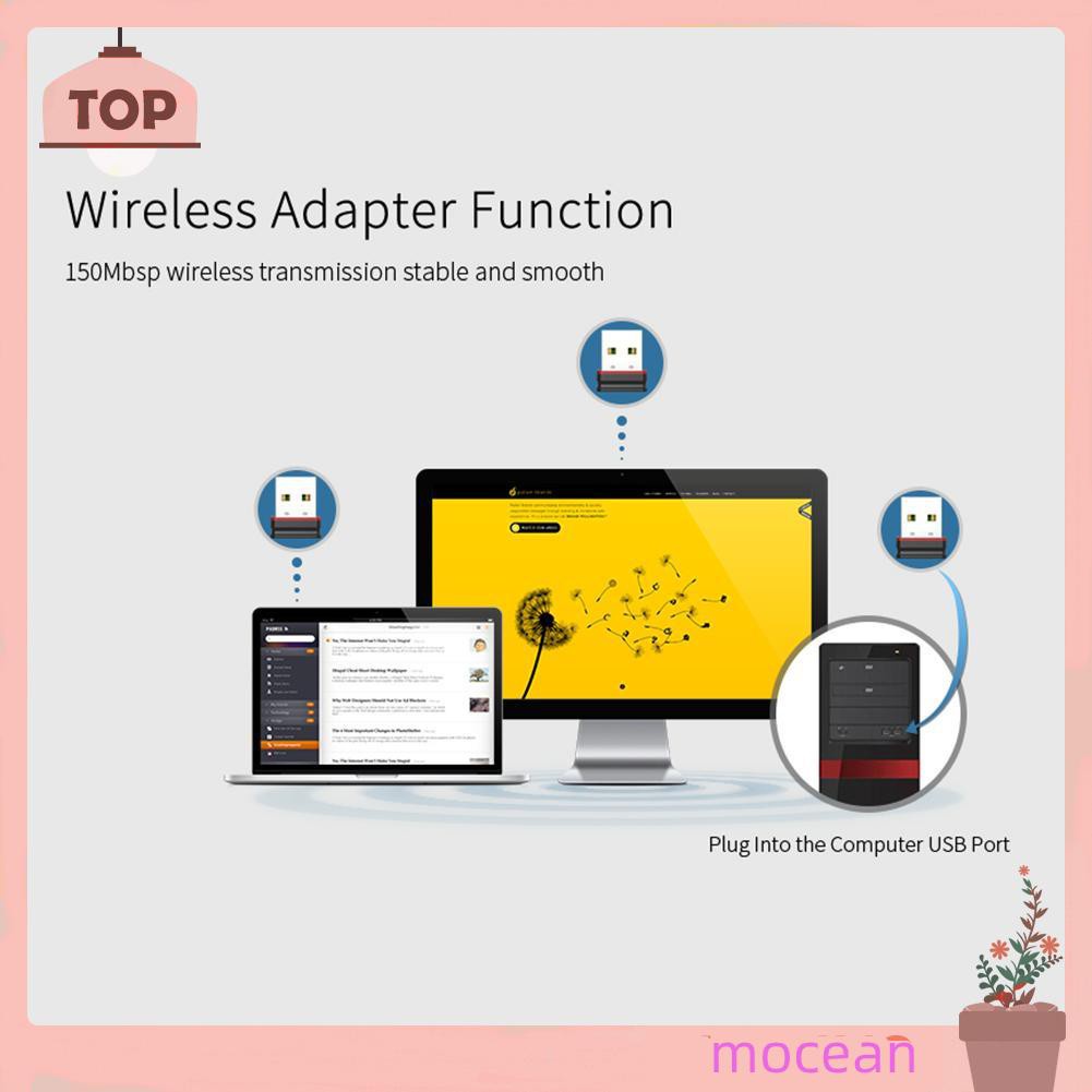 Usb Wifi Mocean Comfast Cf-Wu810N Usb 2.0 150mbps 2.4ghz Thẻ