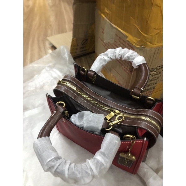 Túi công sở coach Size 25 màu đỏ