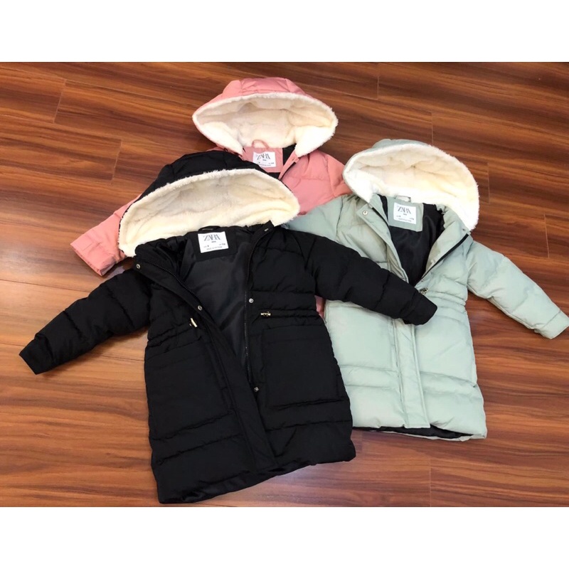 Áo Parka dáng dài bé gái