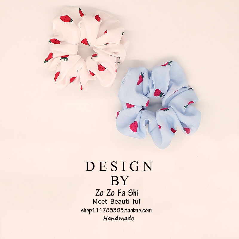 Dây Buộc Tóc Cao Su Cỡ Lớn Phong Cách Hàn Quốc Đơn Giản Xinh Xắn