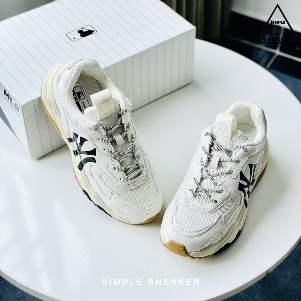 Giày MLB NY Chính Hãng 🔴SIMPLE SNEAKER🔴 MLB Big Ball Chunky Lite New York Yankees