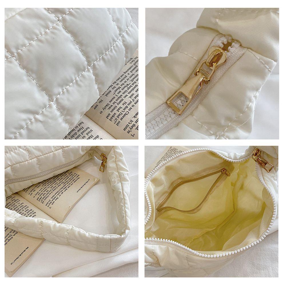Túi Đeo Vai Bằng Nylon Cotton Chần Bông Nhiều Màu Sắc Thời Trang Cho Nữ