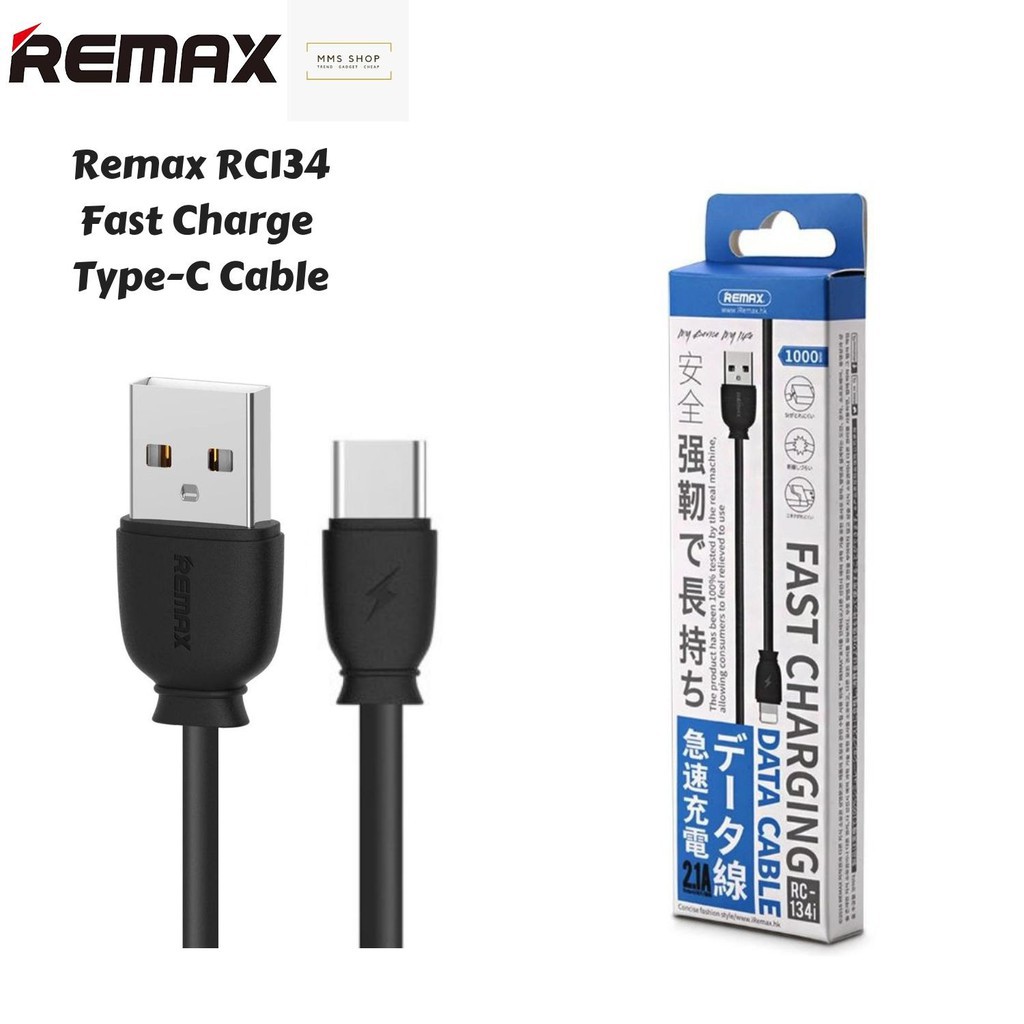 Dây sạc Lightning/Micro/TypeC Iphone/Android Remax RC-134, sạc nhanh 2.4A,cáp sạc chống đứt rối  -Captaonstoree