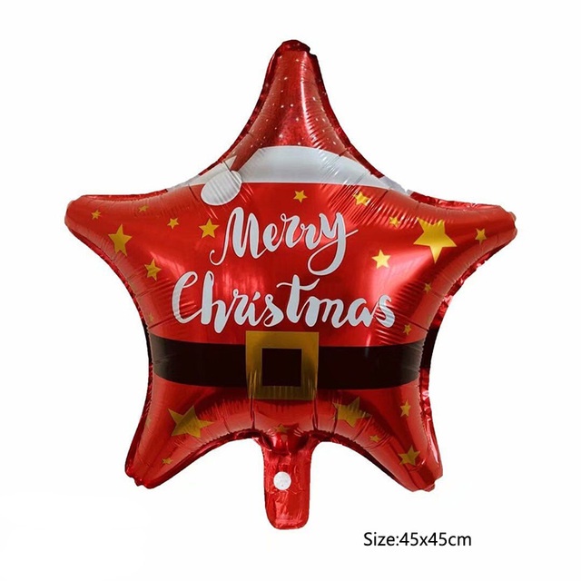 Bong bóng lá nhôm bơm hơi 18 inch họa tiết giáng sinh trang trí tiệc độc đáo