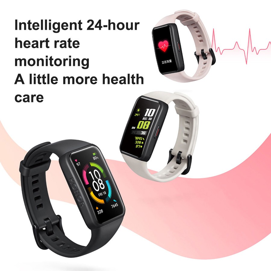 Vòng Đeo Tay Thông Minh Huawei Honor Band 6 Màn Hình Cảm Ứng 1.47" AMOLED Có Màn Hình Cảm Ứng Tiện Dụng Honor Band6