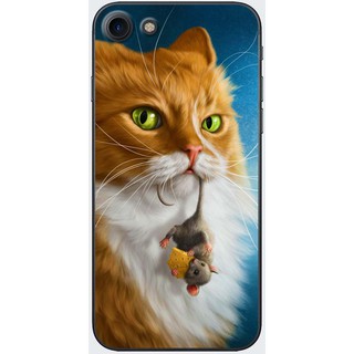 Ốp lưng IPhone 7, 8 in hình Mèo gậm chuột
