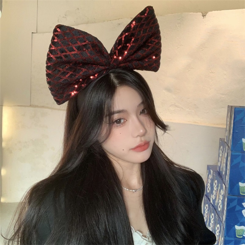 Nơ Cài Tóc Đính Kim Sa Lấp Lánh Dành Cho Nữ