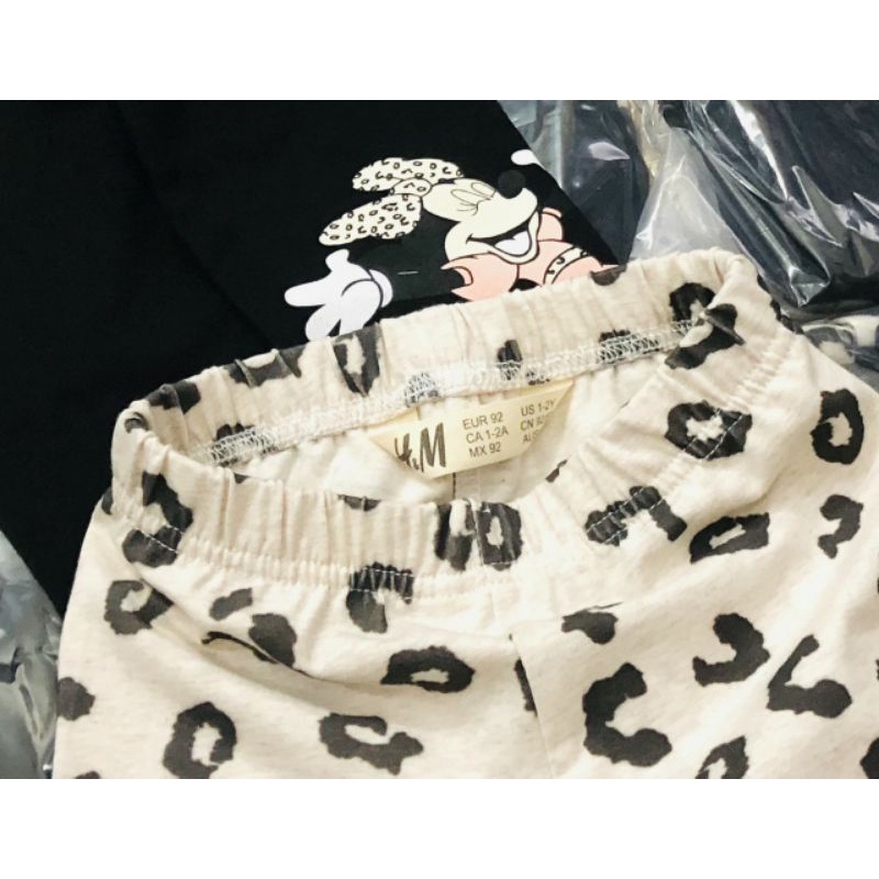 Set 2 quần legging Minnie H.m
