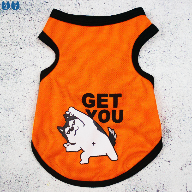 Áo Ba Lỗ Cotton Thời Trang Mùa Hè Cho Thú Cưng 27 Inch