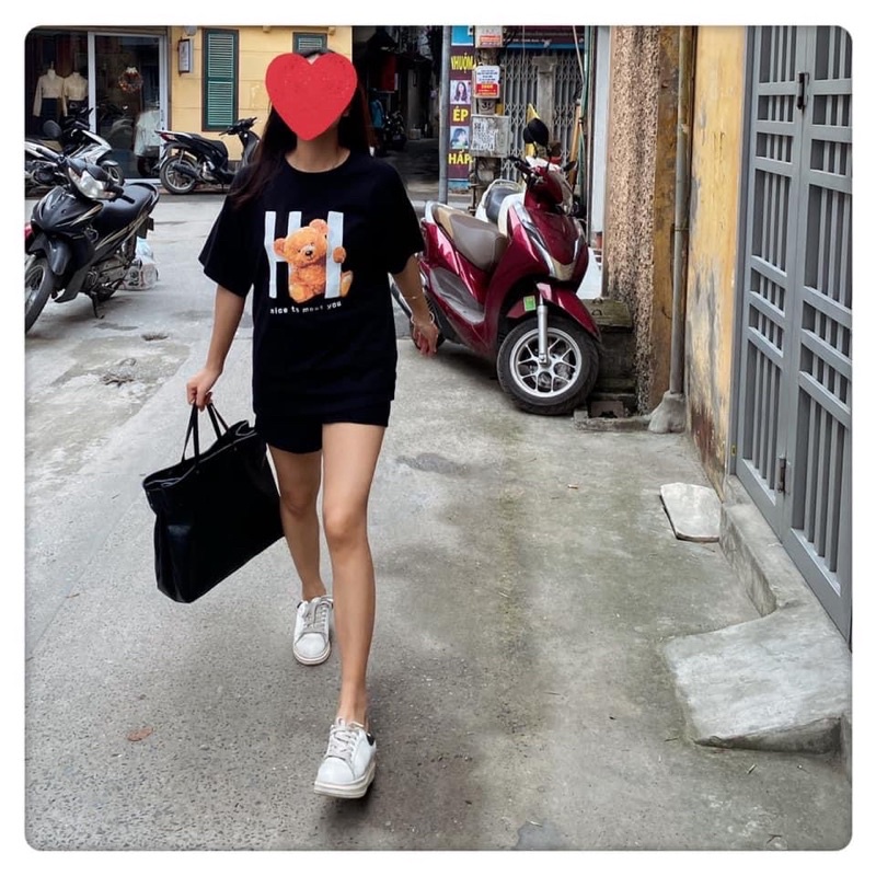 Áo gấu Teddy Bershka oversize siêu kute