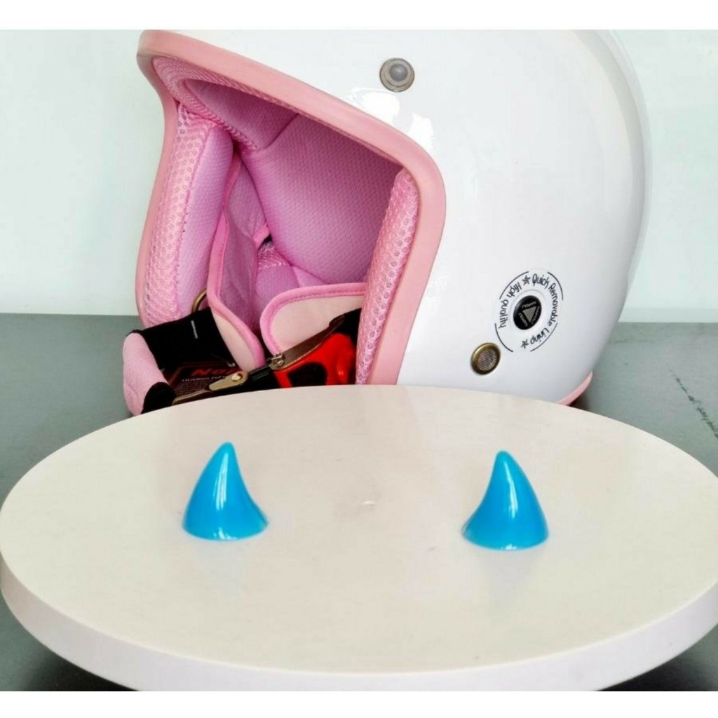 Cặp Sừng Nhỏ Gắn Mũ Bảo Hiểm Siêu Cute - Có Sẵn Keo Dán Nhiều Màu Lựa Chọn