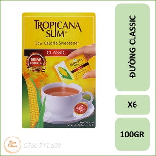 Combo 6 hộp Đường Tropicana Slim Low Calorie Sweetener with Sucralose 100g