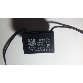 Tụ 2 mF-450 vôn dùng cho quạt cây