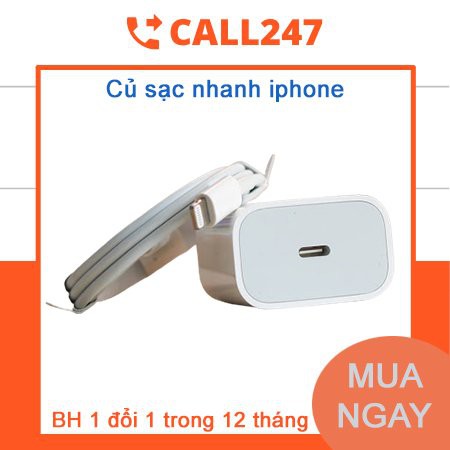 [ BH 1 Đổi 1 ] Củ Sạc Nhanh cho Iphone PD 18W - Chính hãng nguyên Seal