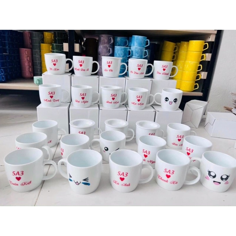 CỐC SỨ UỐNG NƯƠC BÁT TRÀNG IN TÊN THEO YÊU CẦU